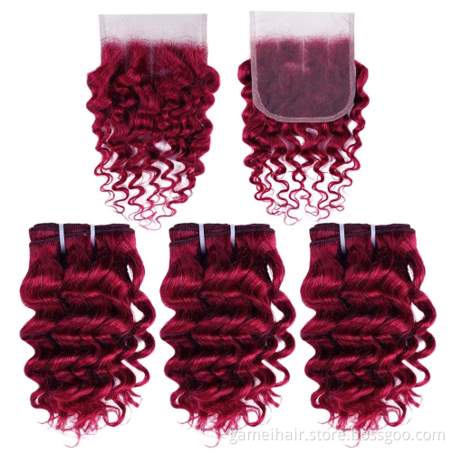 wholesale high quality color 4x4" 5x5"transparent lace closure with  deep wave body wave  Brazilian Virgin human hair